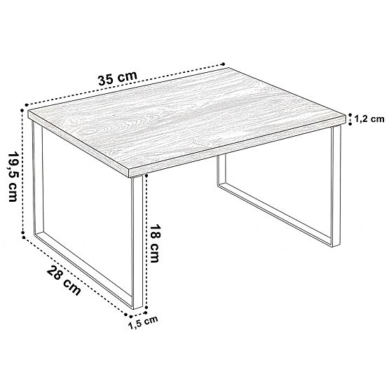 Bambus Küchenregal GINGER MAX rustikal