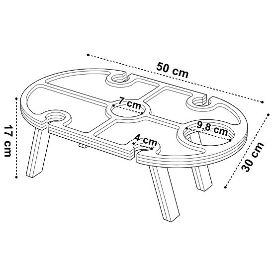 Bambus-Servierbrett DELIA
