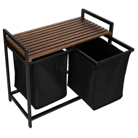 Bambus-Wäschekorb HANOI BLACK SCHWARZ