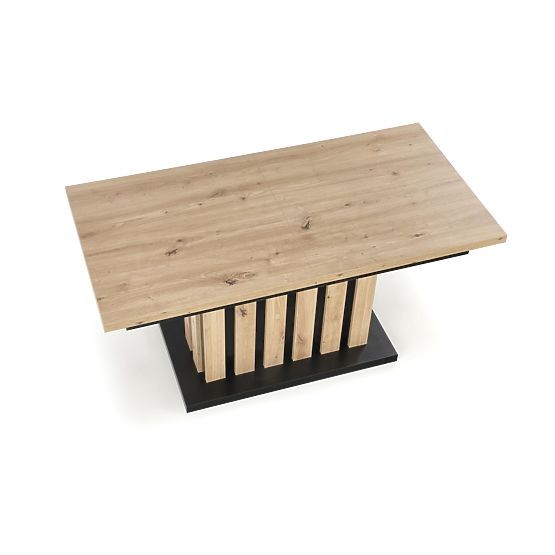 BARETTI Couchtisch Eiche Artisan/Schwarz