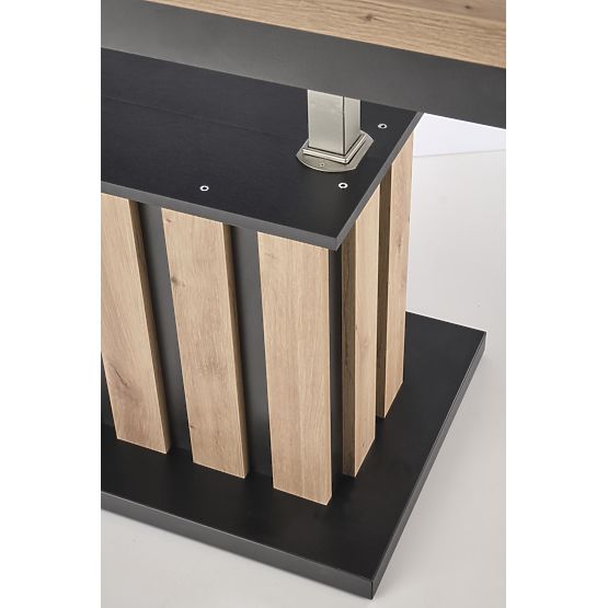 BARETTI Couchtisch Eiche Artisan/Schwarz