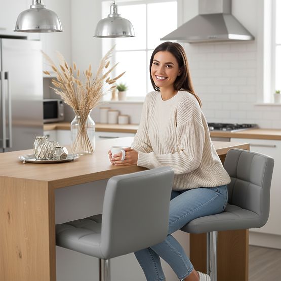 Barhocker Arako grau