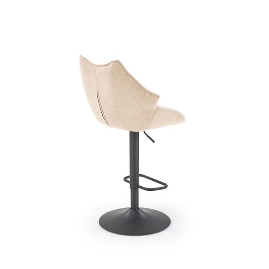 Barhocker H122 Beine - schwarz, Sitz - beige (1p=2Stk)