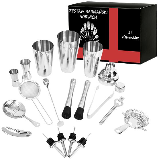 Barkeeper-Set Norwich Premium 18-teilig
