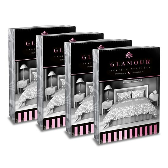 Baumwollbettwäsche Glamour-Ornamente 140x200cm + 70x90cm