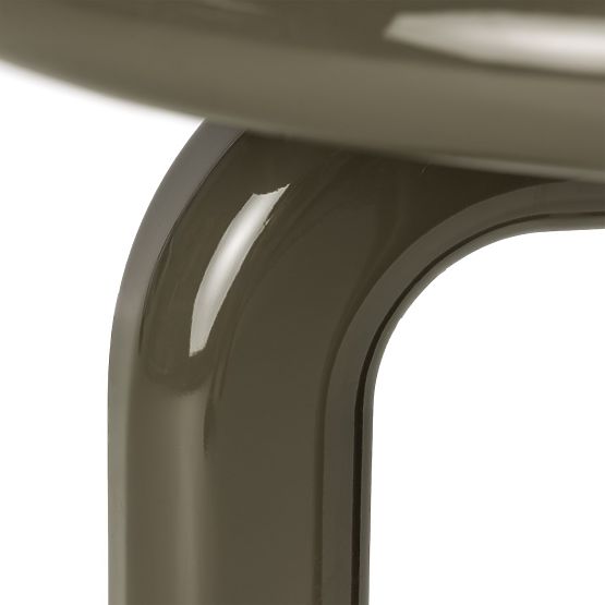 Beistelltisch Flambe 50 cm, grün/grau, glänzend