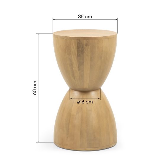 Beistelltisch Lavia 35 cm, Mangoholz