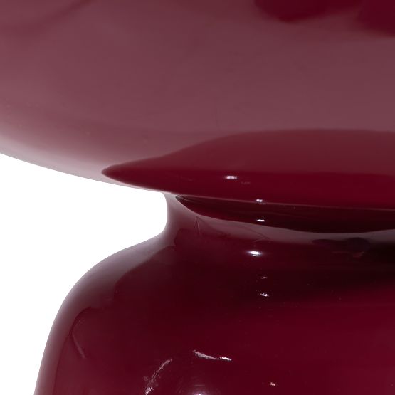 Beistelltisch Logan 40 cm, Burgund/Kirsche, glänzend