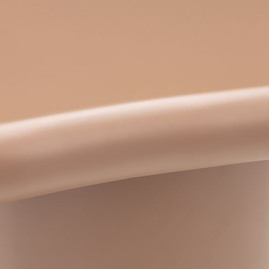 Beistelltisch Monaco Zimt, matt, abgerundete Formen