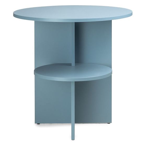 Beistelltisch Yaso rund, Kreideblau