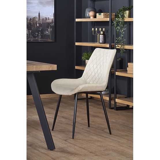 BERLIN ausziehbarer Tisch 140-180 cm, Platte - Nussbaum, Gestell - schwarz (2p=1Stk)