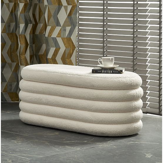 BLISS Bank mit Stauraum, creme (1p=1Stk)