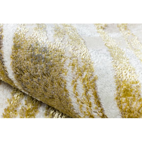 BLISS Z216AZ137 Teppich Creme / Gold - Palmblätter, modern, strukturell