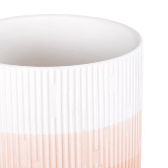 Blumentopf FINO Korallenfarbe moderner Stil für Innenräume ameliahome