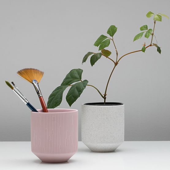 Blumentopf PASO Farbe Puderrosa moderner Stil für Innenräume ameliahome