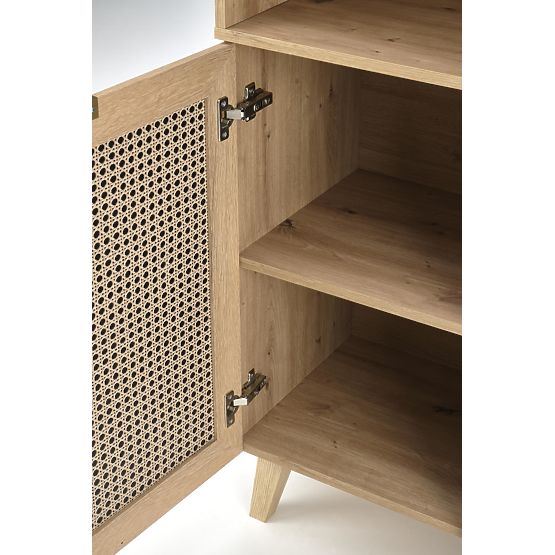 BORNEO REG-1 Regal Eiche Artisan/Schwarz (2p=1 Stk)