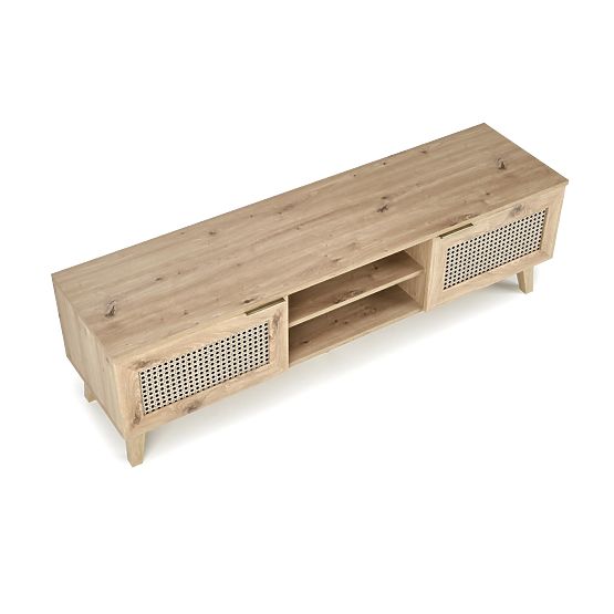 BORNEO RTV-1 TV-Schrank Eiche Artisan/Schwarz (1p=1Stk)