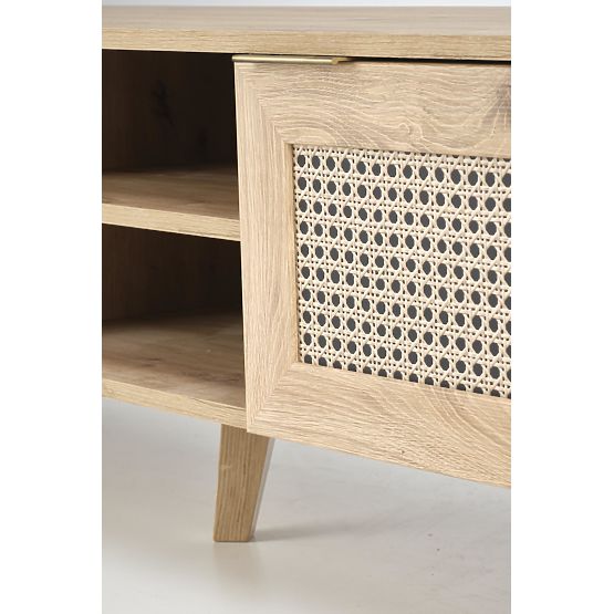 BORNEO RTV-1 TV-Schrank Eiche Artisan/Schwarz (1p=1Stk)