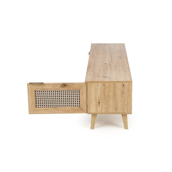 BORNEO RTV-1 TV-Schrank Eiche Artisan/Schwarz (1p=1Stk)