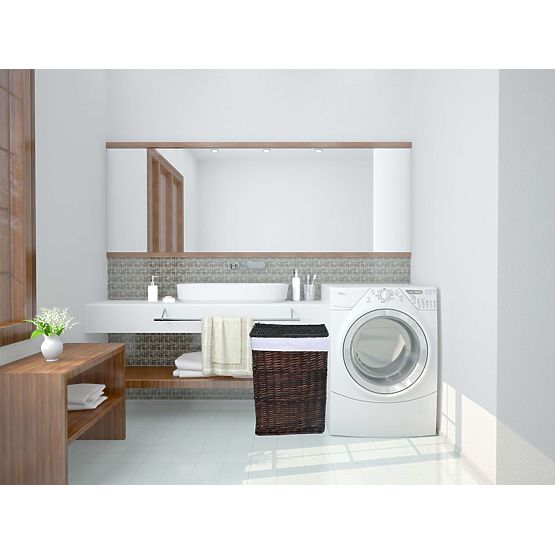 Brauner Weidenkorb 114 L