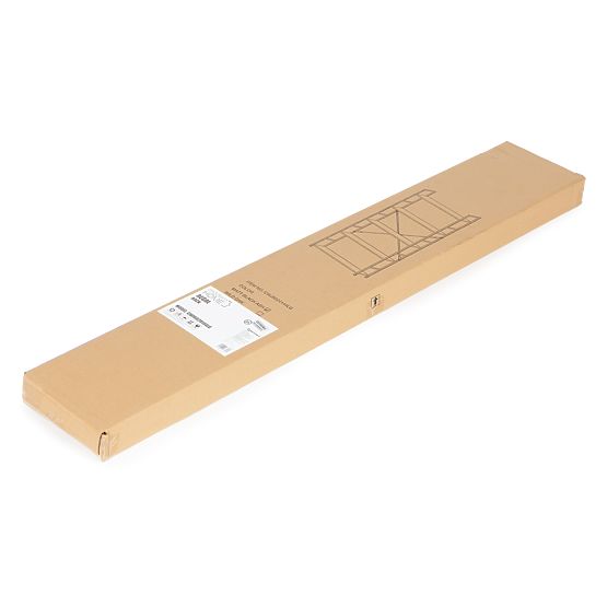 Breites Holzregal im modernen LOFT-Stil mit 5 schwarzen Regalböden