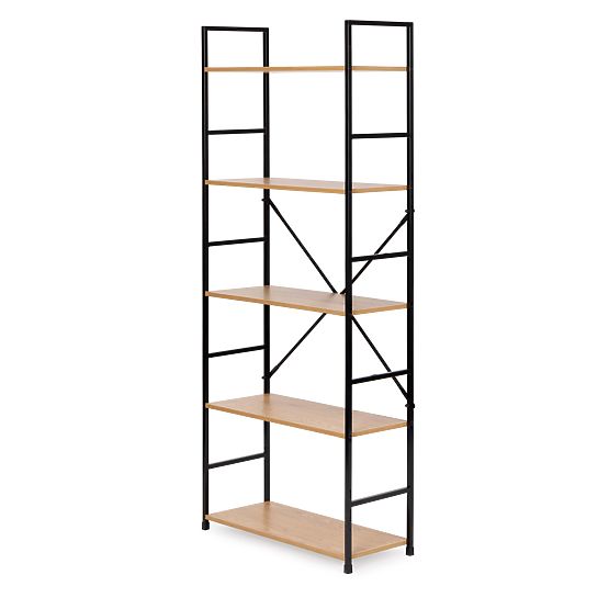 Breites modernes Holzregal LOFT mit 5 Regalböden