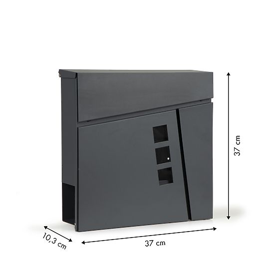 Briefkasten Briefe Zeitungen verzinkter Stahl ModernHome