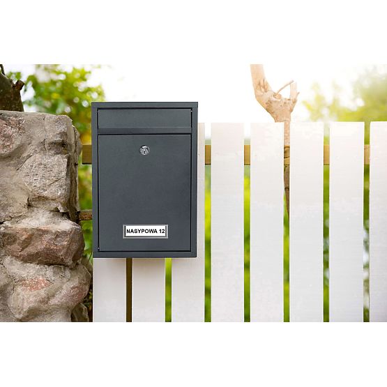 Briefkasten für Briefe Gustav Anthrazit