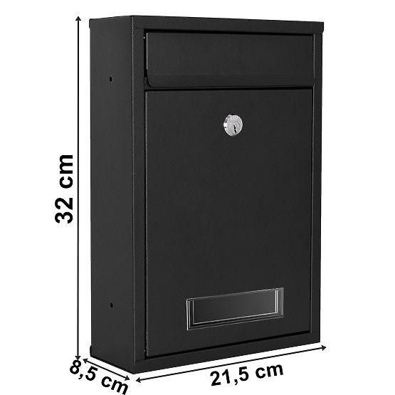 Briefkasten für Briefe Gustav schwarz