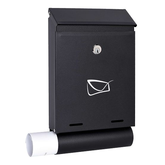Briefkasten für Briefe Hadvar schwarz