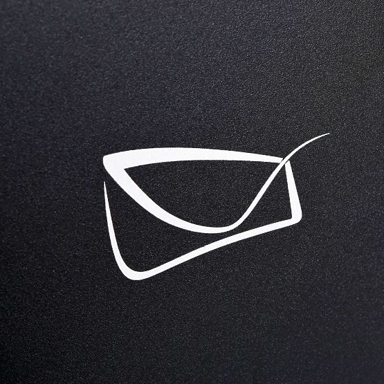 Briefkasten für Briefe Hadvar schwarz