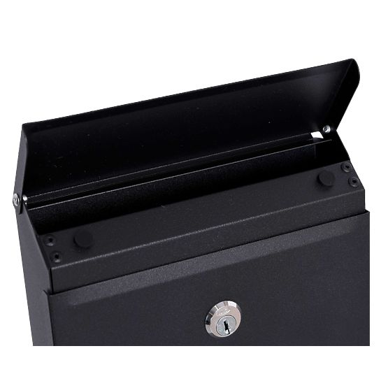 Briefkasten für Briefe Hadvar schwarz