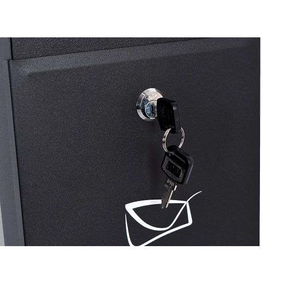 Briefkasten für Briefe Hadvar schwarz