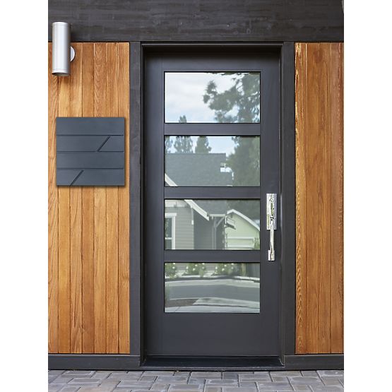 Briefkasten für Briefe Tove mit Zeitungsfach anthrazit