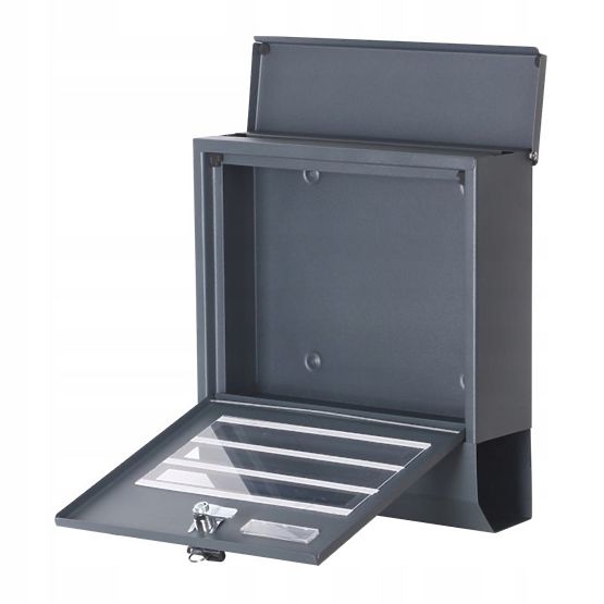 Briefkasten für Briefe und Zeitungen aus Edelstahl