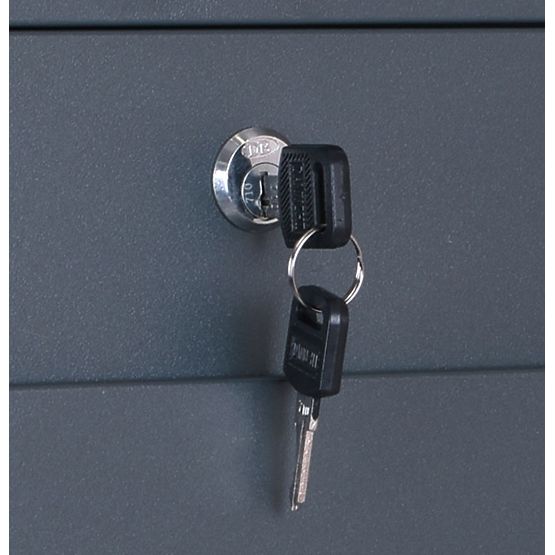 Briefkasten für Briefe Vidar Anthrazit mit Beschriftungen