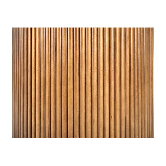 BRUNO runder Tisch, weißer Marmor / Walnuss (2p=1Stk)