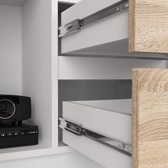 BÜROREGAL R 80 cm CLP R11 PK WEISS / SONOMA