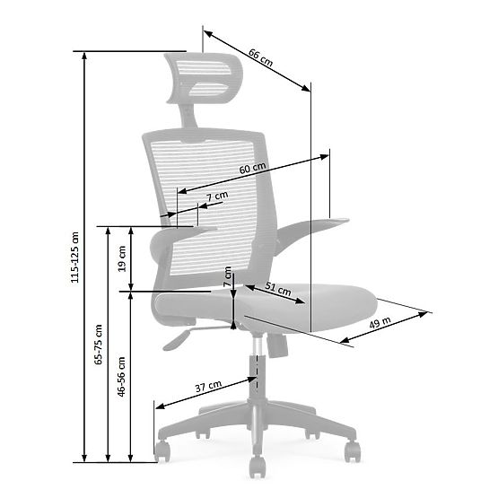 Bürostuhl VALOR - schwarzgrau