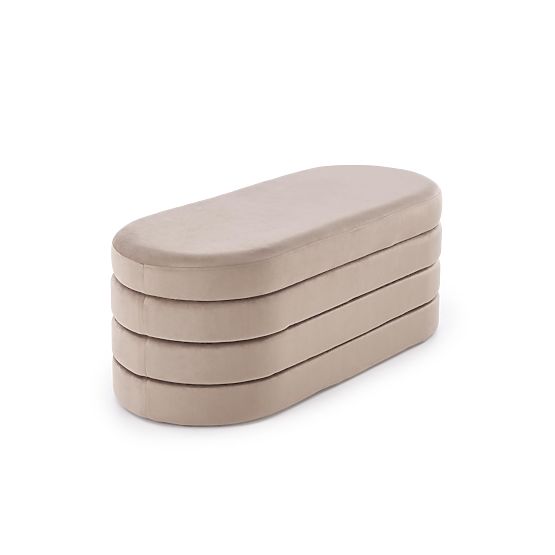 CALPI Bank mit Stauraum, beige (1p=1Stk)