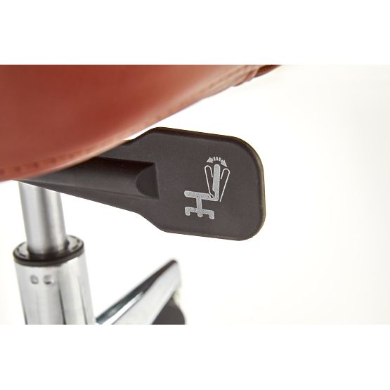 CALVANO Bürostuhl dunkelbraun / hellbraun