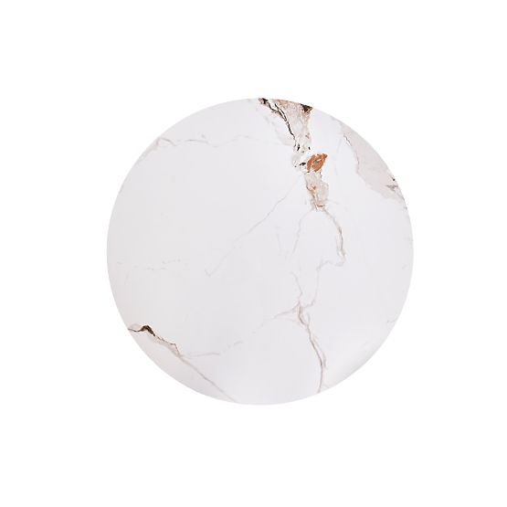 CARINA Couchtisch beige Marmor / Walnuss (2p=1 Stk)