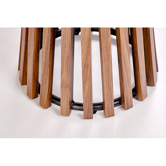 CARINA_S Konferenztisch beige Marmor / Walnuss (2p=1Stk)