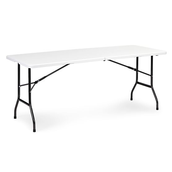 Catering-Set Banketttisch 180 cm 2 Bänke weiß ModernHome