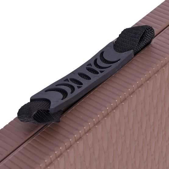 Catering-Set Rattan brauner Tisch 180 cm + 2 Bänke