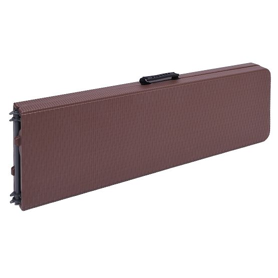 Catering-Set Rattan brauner Tisch 180 cm + 2 Bänke