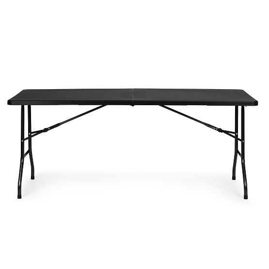 Catering-Tisch 180 cm klappbar in Koffer schwarz ModernHome