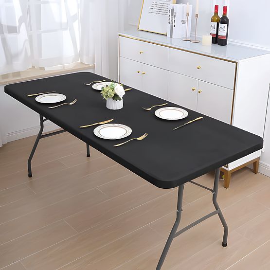 Catering-Tisch 180 cm klappbar in Koffer schwarz ModernHome