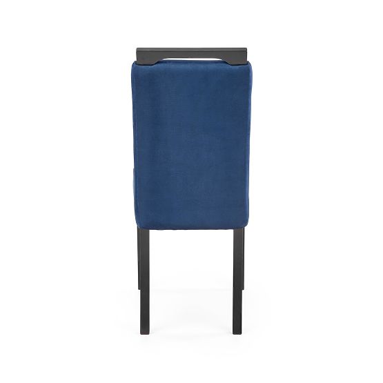 CLARION 2 Stühle schwarz / Bezug: MONOLITH 77 (dunkelblau) (1p=2Stk)