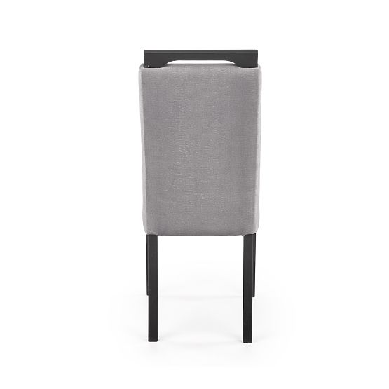 CLARION 2 Stühle schwarz / Bezug: MONOLITH 85 (Asche) (1p=2Stk)